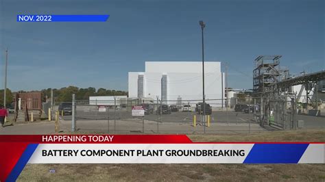 Battery component plant groundbreaking today